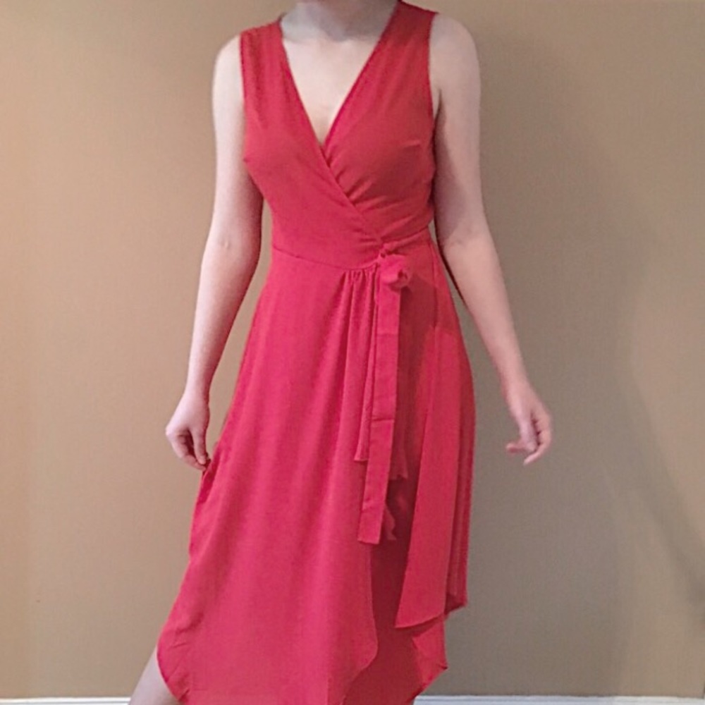 Sexy Red Layered Dress